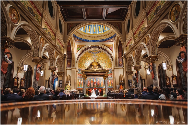 Wedding at St Anthony Cathedral Basilica Sarah John