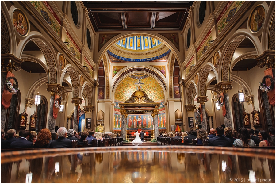 Wedding at St Anthony Cathedral Basilica Sarah John