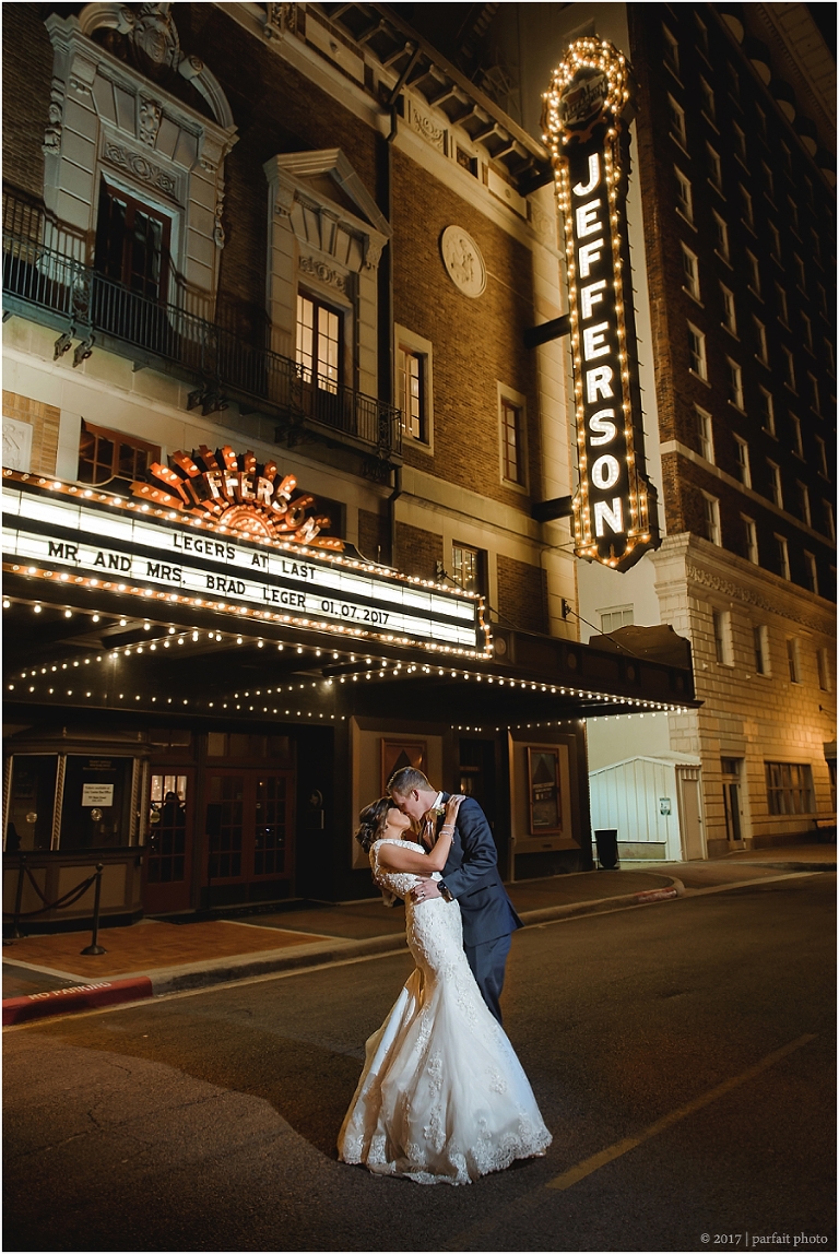 Wedding at the Jefferson Theatre Courtney and Brad Southeast