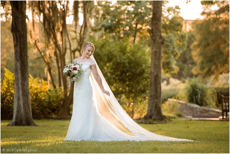 Bridal Portraits at Tyrrell Park Beaumont Courtney Southeast